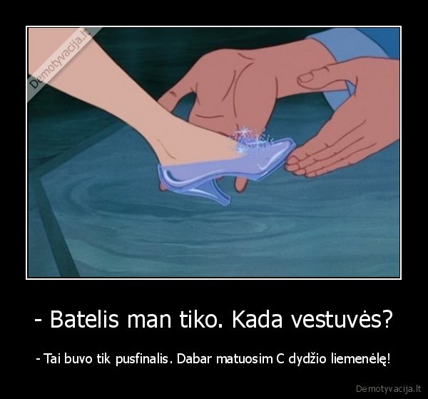 - Batelis man tiko. Kada vestuvės?