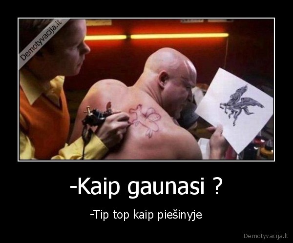 -Kaip gaunasi ?