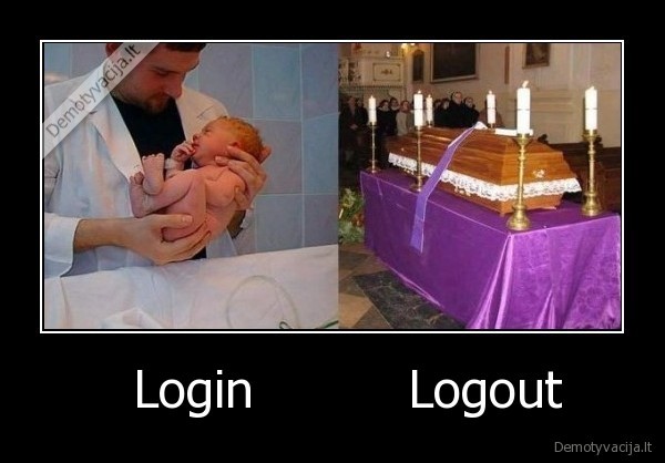 login,logout