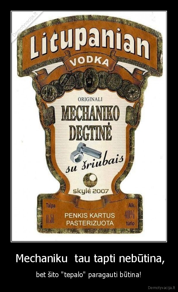 mechanikas,degtine,tepalas