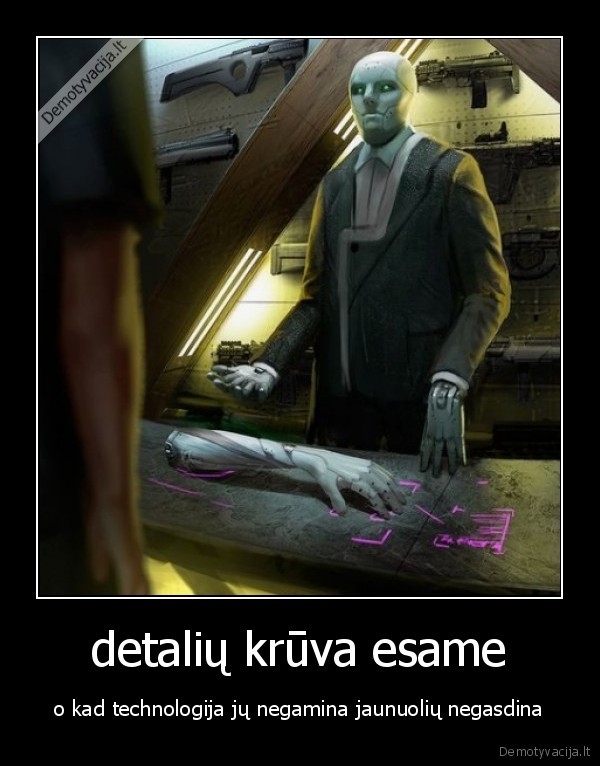  detalių krūva esame 