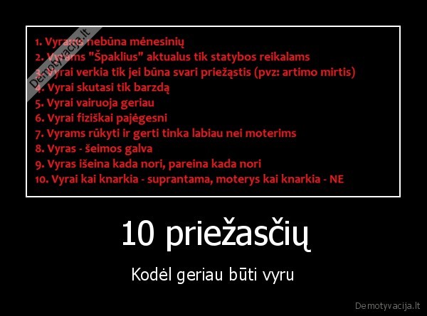 10 priežasčių