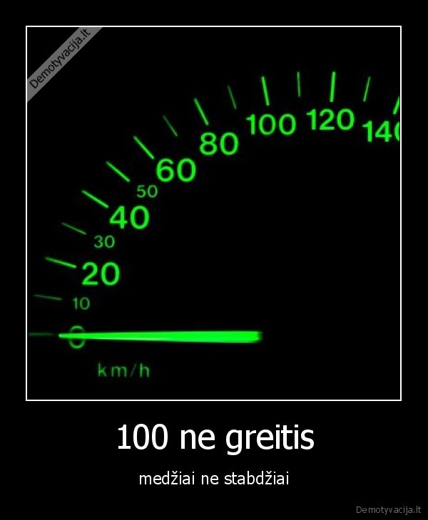 100 ne greitis