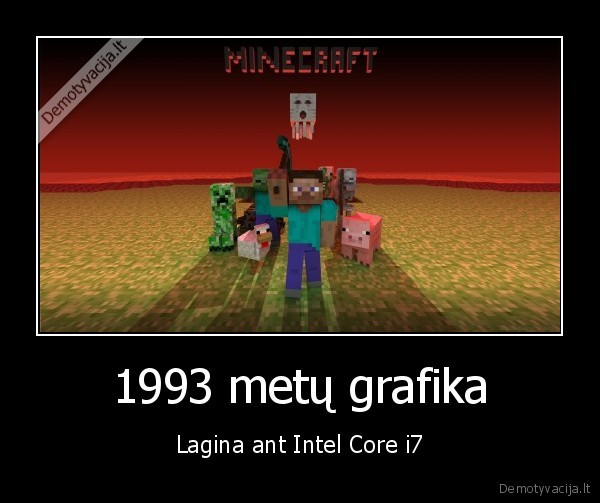 minecraf, grafika, 1993