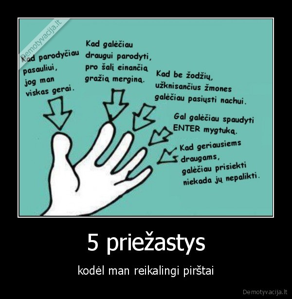 5 priežastys