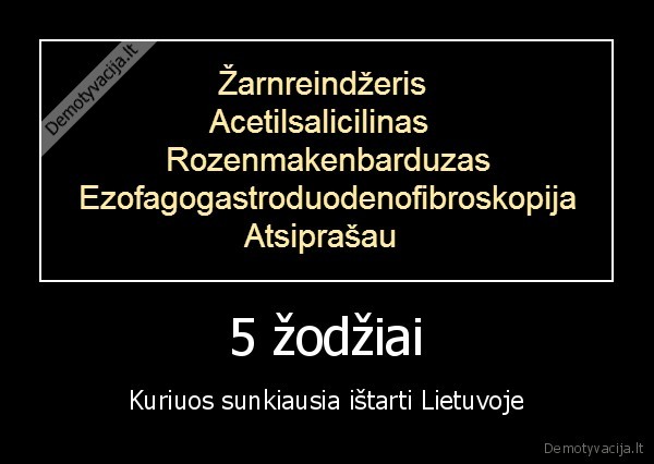 5 žodžiai