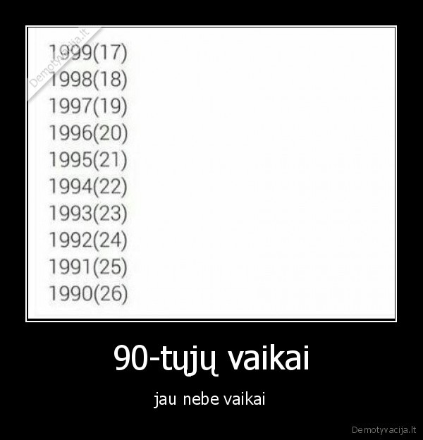 vaikai,90tieji