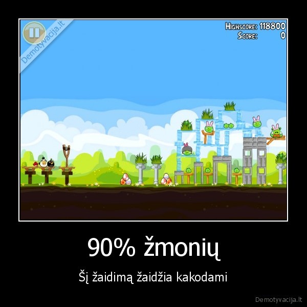 90% žmonių