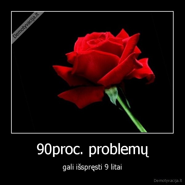 90proc. problemų