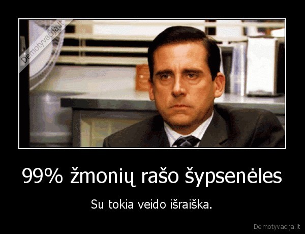 99% žmonių rašo šypsenėles