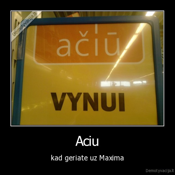 aciu, maxima, vynas