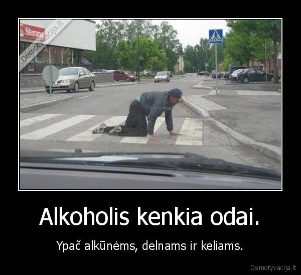 Alkoholis kenkia odai.