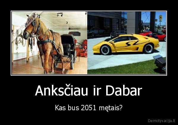 Anksčiau ir Dabar