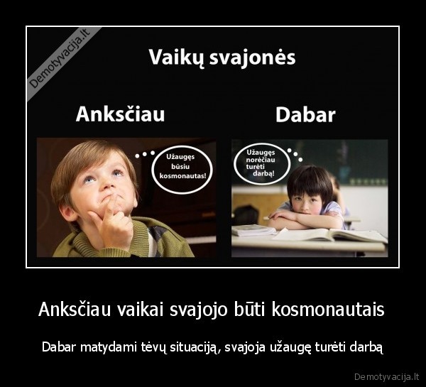 vaikai,svajones,darbas,lietuva