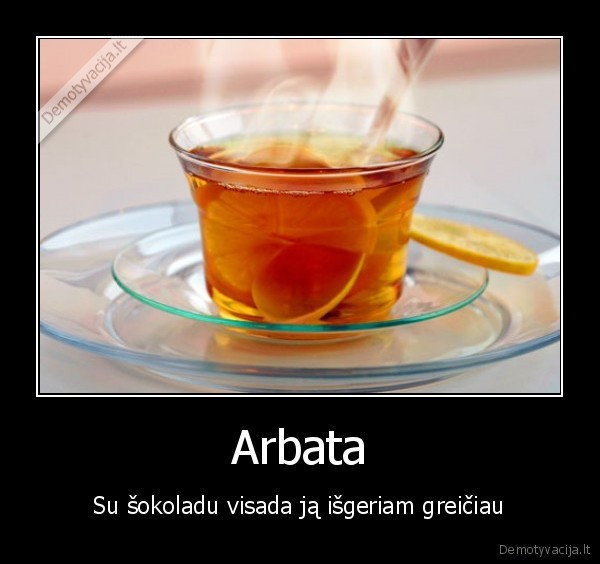 arbata,sokoladas