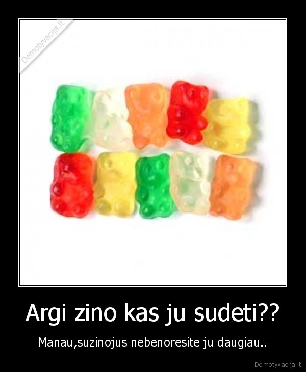 Argi zino kas ju sudeti??