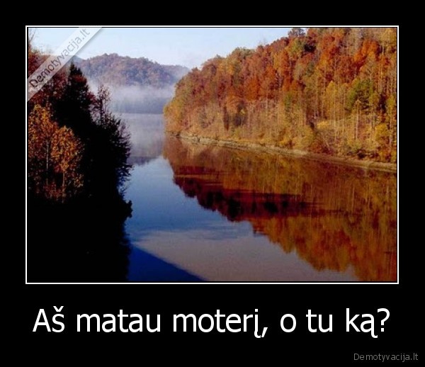 Aš matau moterį, o tu ką?