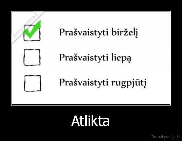 Atlikta