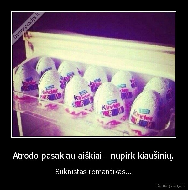 kinder, surprise,kiausiniai, saldytuvas, romantika