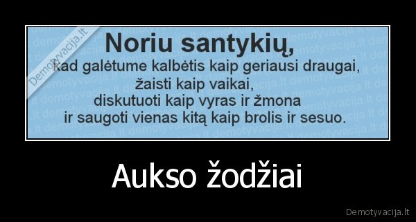 Aukso žodžiai