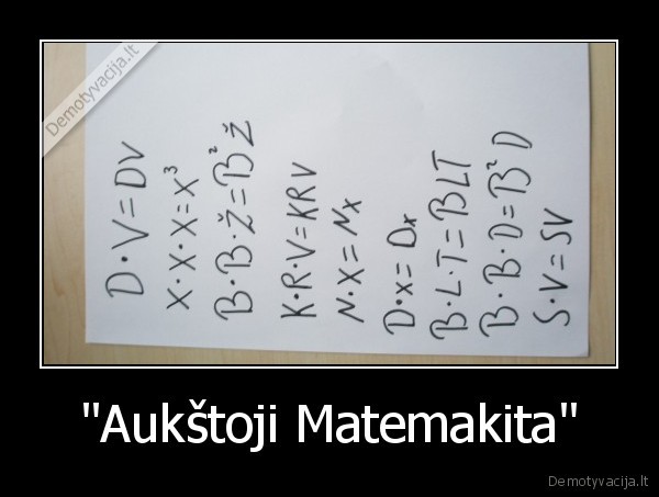 &quot;Aukštoji Matemakita&quot;