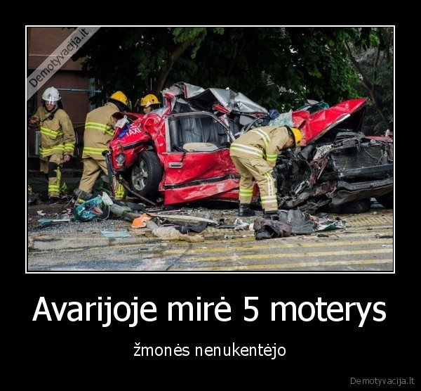 Avarijoje mirė 5 moterys