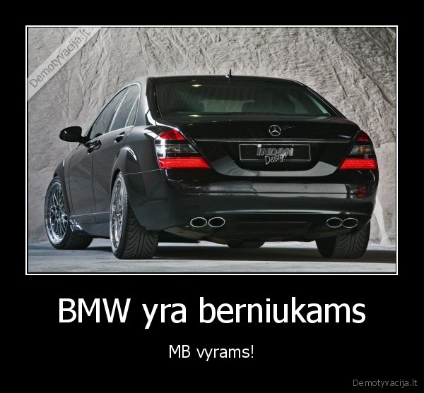 BMW yra berniukams