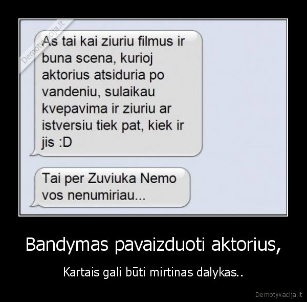 Bandymas pavaizduoti aktorius,