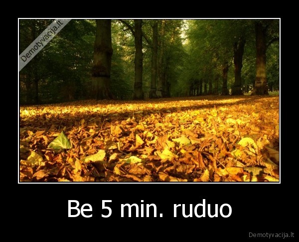 Be 5 min. ruduo