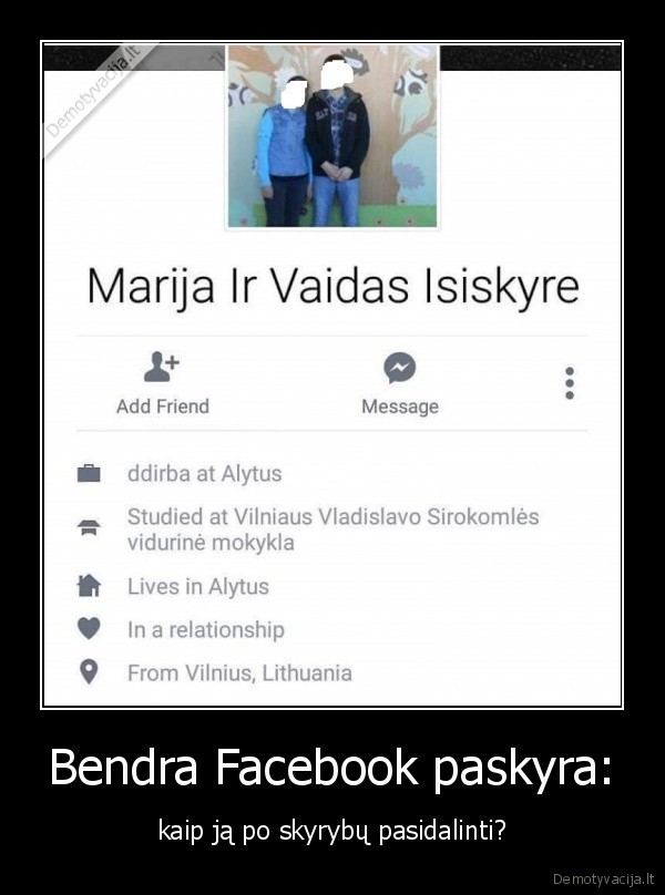 bendra, facebook, paskyra,meile, dingo