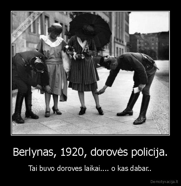 Berlynas, 1920, dorovės policija.