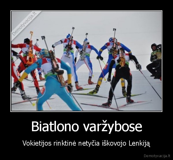 Biatlono varžybose