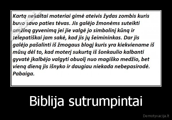 Biblija sutrumpintai