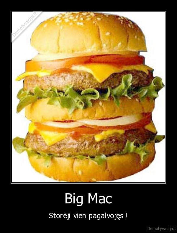 bigmac,maistas,lasiniai