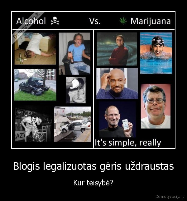 Blogis legalizuotas gėris uždraustas