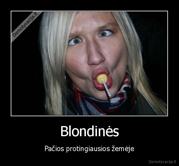 Blondinės