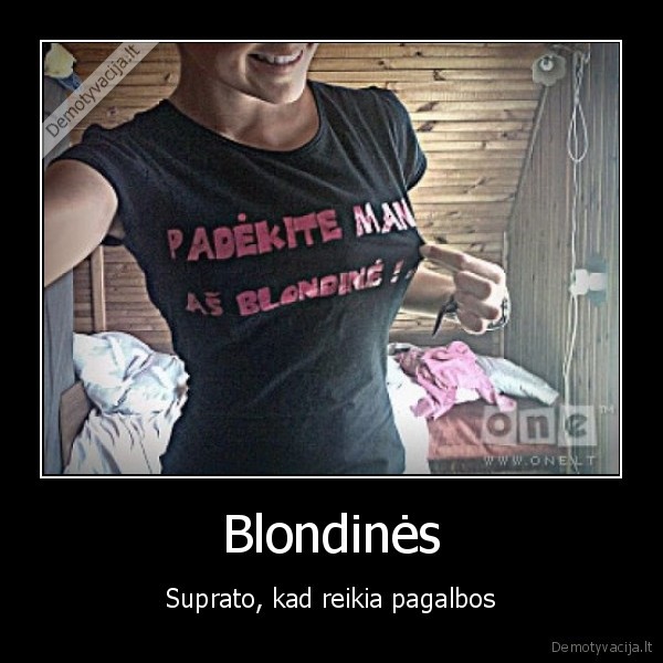 Blondinės