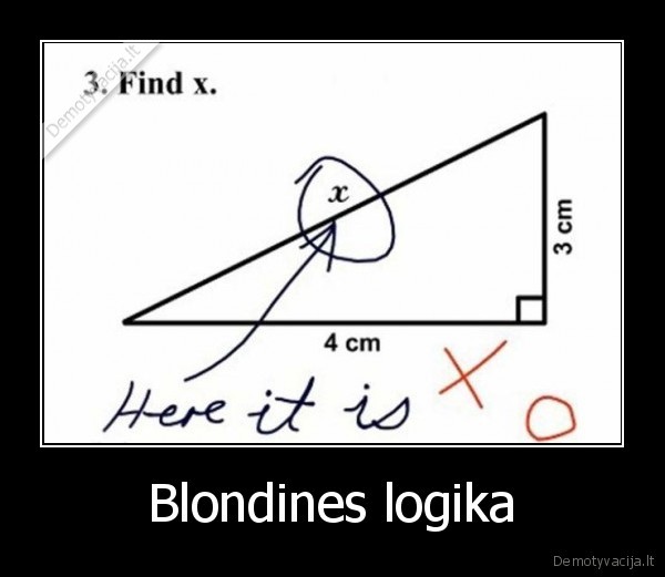 Blondines logika