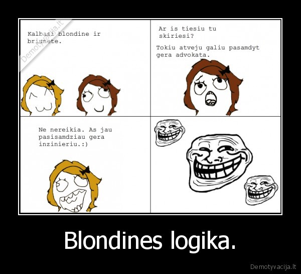 Blondines logika.