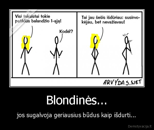 blondines,taksistai,isduria