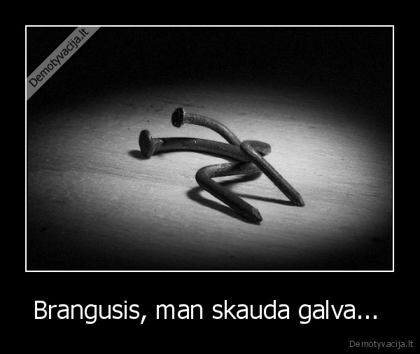 Brangusis, man skauda galva... 