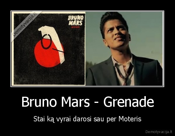 bruno, mars, granata, grenade, moteris