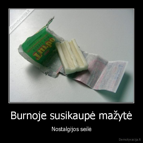 Burnoje susikaupė mažytė