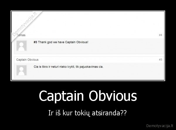 Captain Obvious