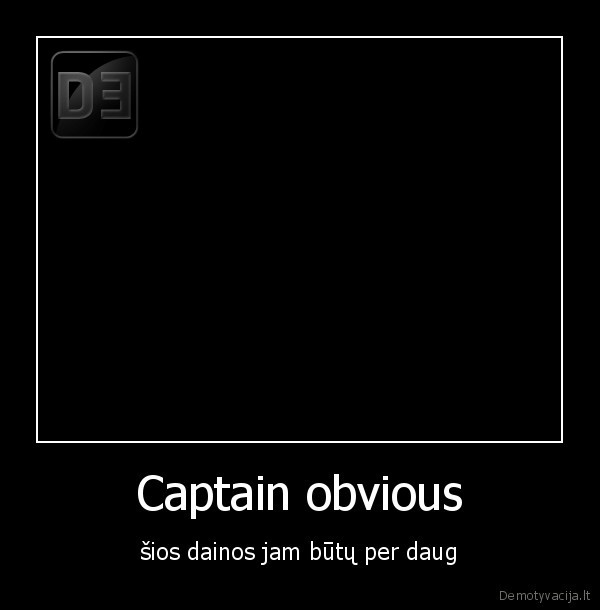 Captain obvious