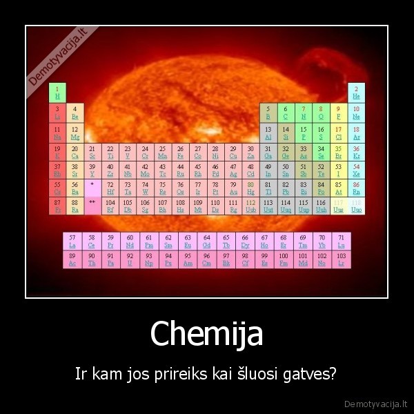 chemija,slavejes