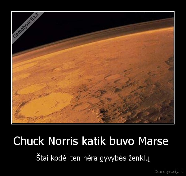 Chuck Norris katik buvo Marse 