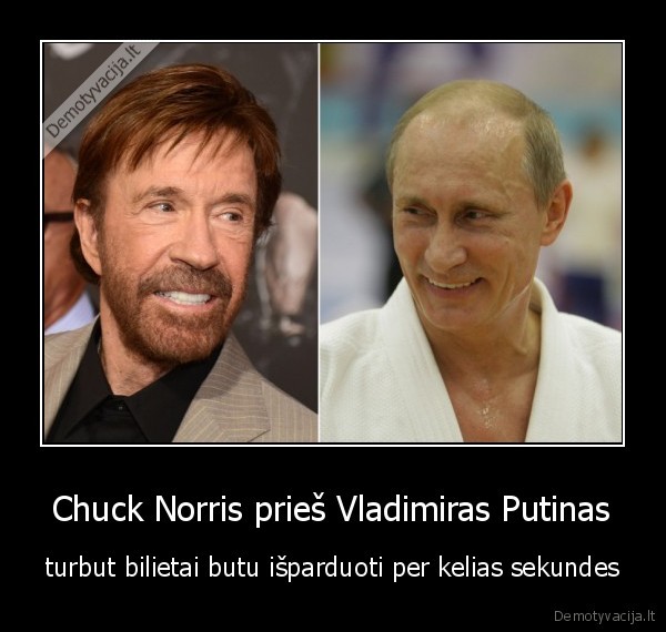 Chuck Norris prieš Vladimiras Putinas