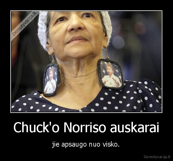 Chuck'o Norriso auskarai