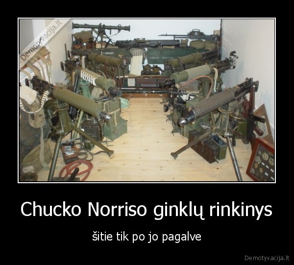 chuck, norris, ginklai, kolekcija